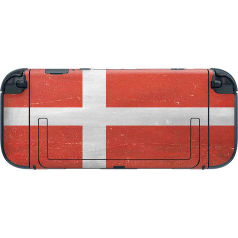 Denmark Flag Distressed Nintendo Switch 2 (2025) with Joy-Con Skin
